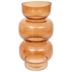 VASE BE VINTAGE VERRE AMBRE H.25CM