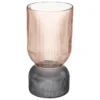 VASE BICOLORE ROSE H.24.5CM