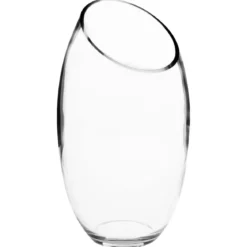 VASE BOMBE TRANSPARENT D.14.5X27.5CM