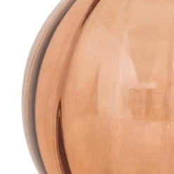 VASE BOULE ALAIS VERRE AMBRE H.22CM