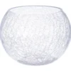 VASE BOULE CRAQUELE D.20X15CM