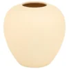 VASE BOULE RILY CERAMIQUE BEIGE H.22CM