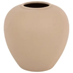 VASE BOULE RILY CERAMIQUE NUDE H.22CM