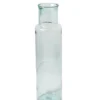 VASE BOUTEILLE VERRE RECYCLE H55CM TRANSPARENT