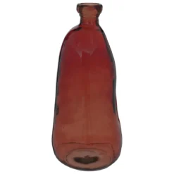 VASE BOUTEILLE VERRE RECYCLE ULY AMBRE H.51CM