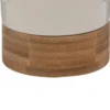 VASE CERAMIQUE BAMBOU COLLECTIONNEUR BLANC H.18CM
