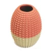 VASE CERAMIQUE BICOLORE D.9.5X9.5X12.5CM