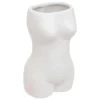 VASE CERAMIQUE BLANC CORPS ETEL H.17CM
