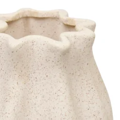 VASE CERAMIQUE GRIGOR BLANC H.20.5CM