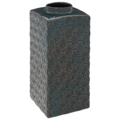 VASE CERAMIQUE JILING BLEU H.25CM