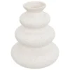 VASE CERAMIQUE SABLE OLME BLANC H.20CM