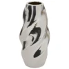VASE CERAMIQUE TORS SKY ARGENT H.21CM