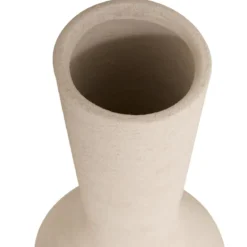 VASE CERAMIQUE TOTEM EZIA BLANC H.60CM