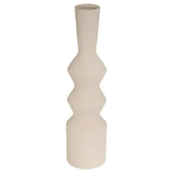 VASE CERAMIQUE TOTEM EZIA BLANC H.60CM