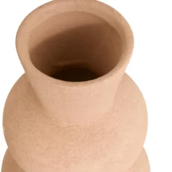 VASE CERAMIQUE TOTEM EZIA CARAMEL H.48CM