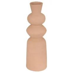 VASE CERAMIQUE TOTEM EZIA CARAMEL H.48CM