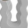 VASE CERAMIQUE WAVE BLANC TAILLE 13X4.8X21.5CM