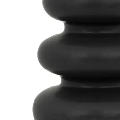 VASE CLOTHILDE CERAMIQUE NOIR H.25CM