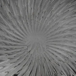 VASE COQUILLAGE VERRE GRIS H.32CM