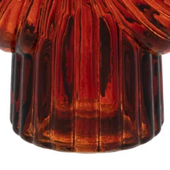 VASE COQUILLAGE VERRE RUBY H.25CM