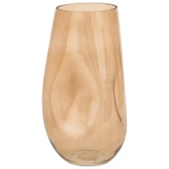VASE DESTRUCTURE BRAVI VERRE BEIGE H.33CM