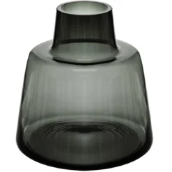 VASE EPAULE GRIS H.23CM