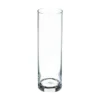 VASE FLORA CYLINDRE TRANSPARENT H.26CM