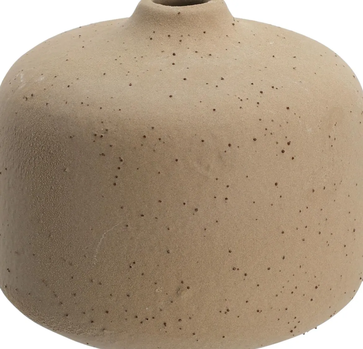 VASE H.7.5CM CREME DE SABLE MAT
