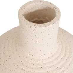 VASE MAGNESIE BOULE TED BLANC H.33CM