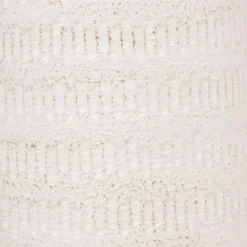 VASE METAL CRUCHE TINO BLANC H.41CM