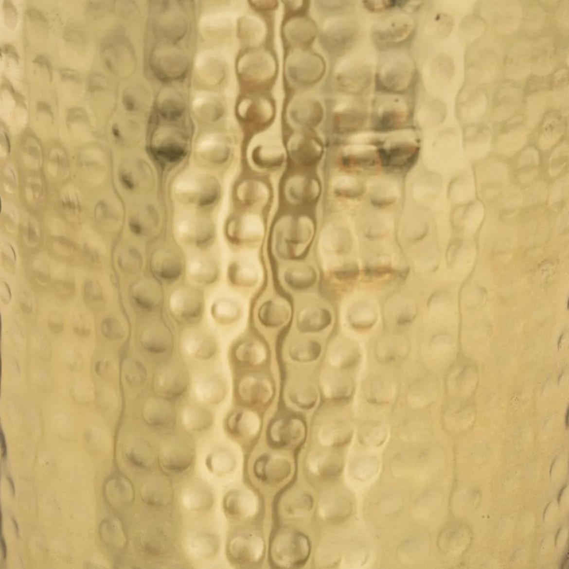 VASE METAL MARTELE GOLD H.19CM