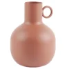 VASE METAL TERRACOTTA H.15CM