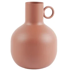 VASE METAL TERRACOTTA H.15CM
