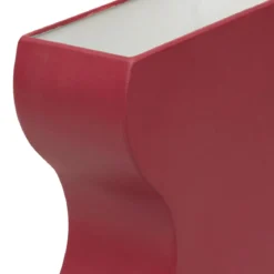 VASE METAL VAGUE CHERI RUBY H.25CM
