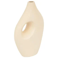 VASE NOLA CERAMIQUE BEIGE H.30CM