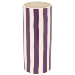 VASE RAYE EDRIC CERAMIQUE DEEP PURPLE H.30CM