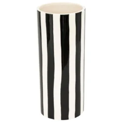 VASE RAYE EDRIC CERAMIQUE NOIR H.30CM