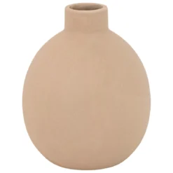 VASE RILY CERAMIQUE NUDE H.18CM
