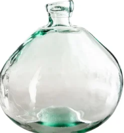 VASE ROND VERRE RECYCLE TRANSPARENT D.45CM