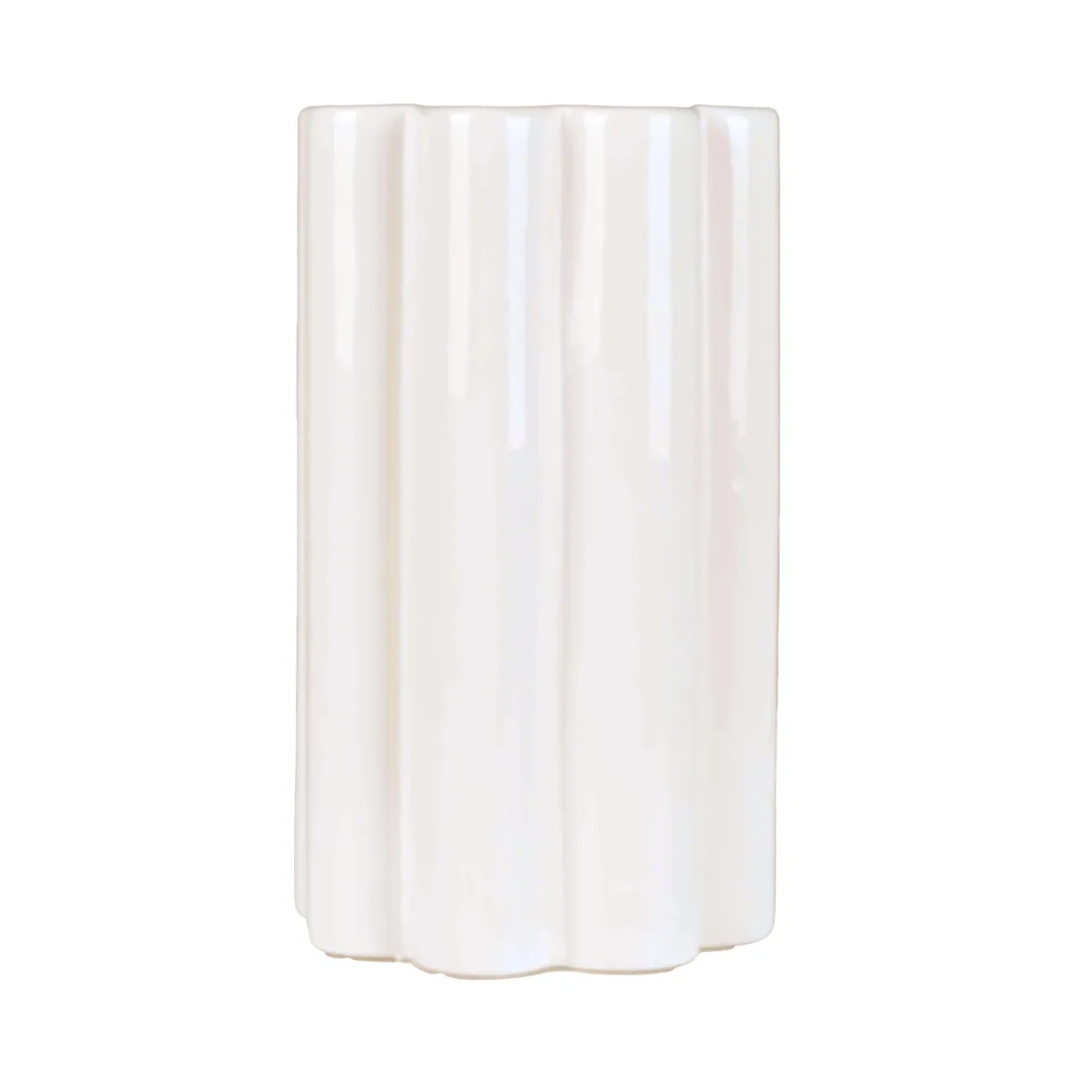 VASE SHANI ECRU CERAMIQUE H.25CM