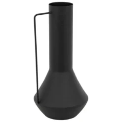 VASE SYLVAIN METAL NOIR H.35CM