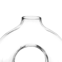 VASE VERRE CIRCLE TRANSPARENT H.25CM