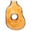 VASE VERRE DONUT AMBRE H.25CM