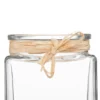 VASE VERRE RAPHIA H.22.5CM