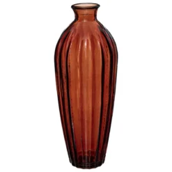 VASE VERRE RECYCLE AMBRE CANDY H.29CM