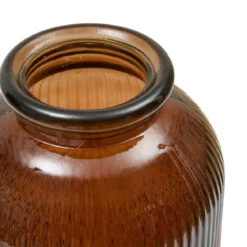 VASE VERRE RECYCLE LUZ AMBRE H.72CM