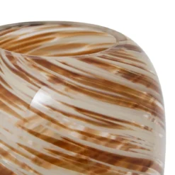VASE VERRE TACHE TORSADE ARVO H.26CM