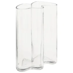 VASE VERRE VAGUE KADE TRANSPARENT H.25CM
