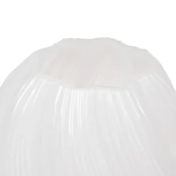 VASE VERRE VALMA BLANC H.21CM
