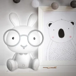 VEILLEUSE LAPIN LUNETTES